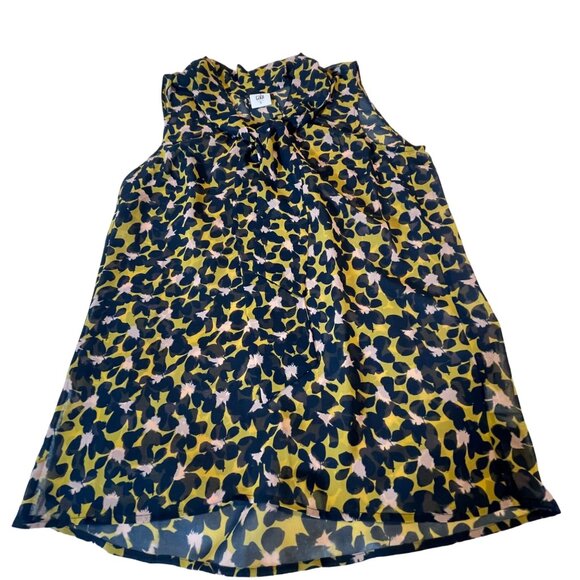 Cabi Women's Sleeveless Blouse Size S Leopard Print Polyester - Picture 1 of 7